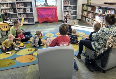 story/tot-time in the library
